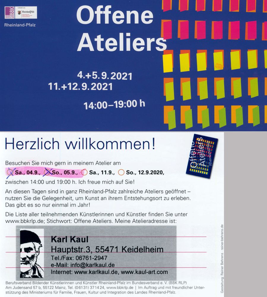 Offenes Atelier Karl Kaul 2021